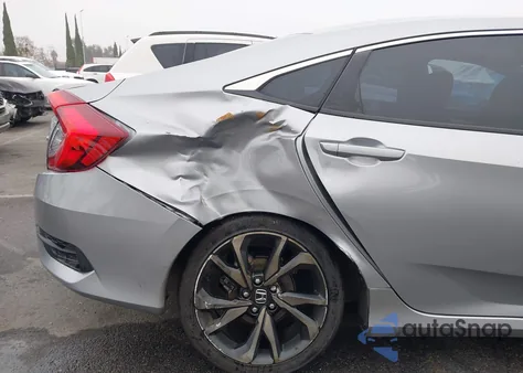 2019 Honda Civic Sport z USA, uszkodzony, nr VIN 2HGFC2F80KH583566